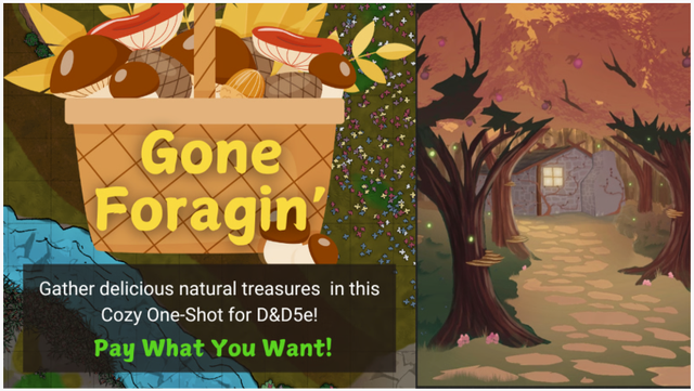 Gone Foragin' teaser art for Kickstarter