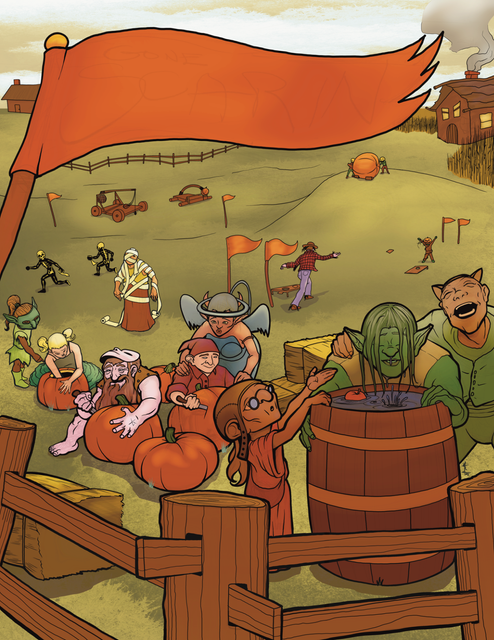 The finished artwork for Gone Scarin'.