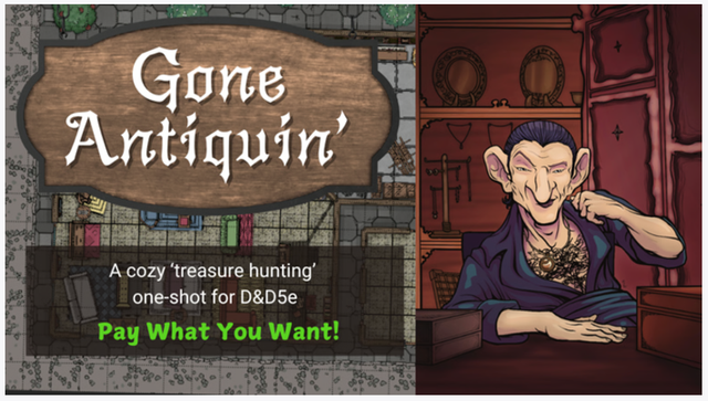 Gone Antiquin' teaser art for Kickstarter
