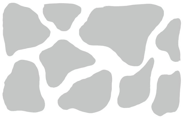 A simple example of a page of blorbs - randomly shaped blobs.