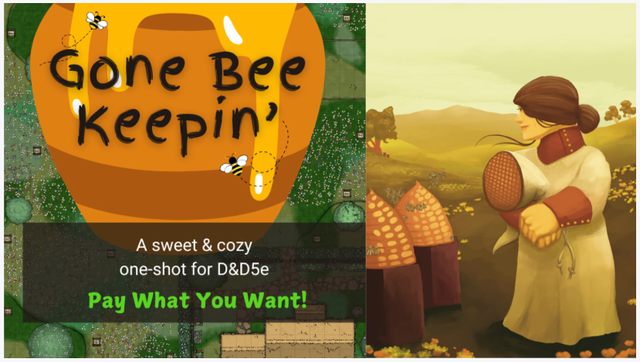 Gone Bee Keepin' teaser art for Kickstarter